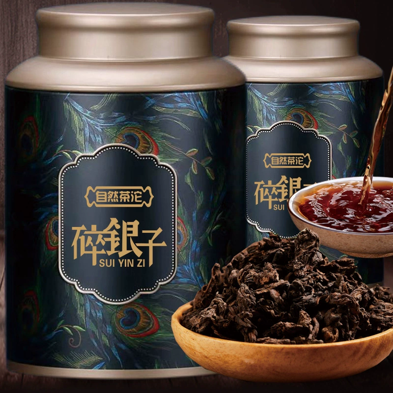 Сломанный серебряный чай оптом, ископаемый спелый чай Пуэр, спелый чай, клейкий рис, ароматный чай, материал древнего дерева, старая голова чая, доставка черного чая