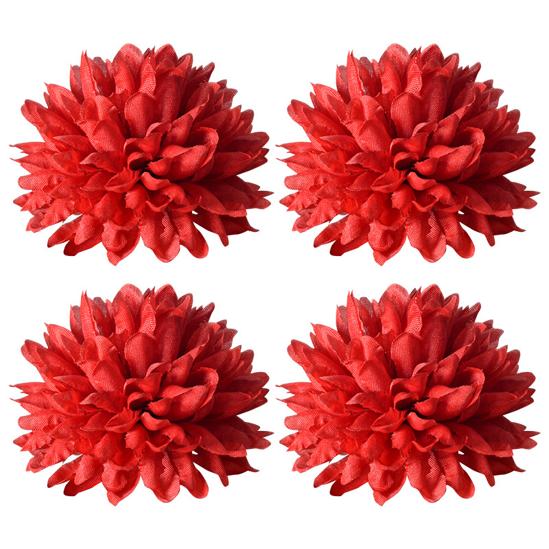 Flores de ping-pong DiDi material cabeza de flor sombrero de soltero chino diente de león adornos de cabello flores de ping-pong crisantemo cabeza de simulación de flores
