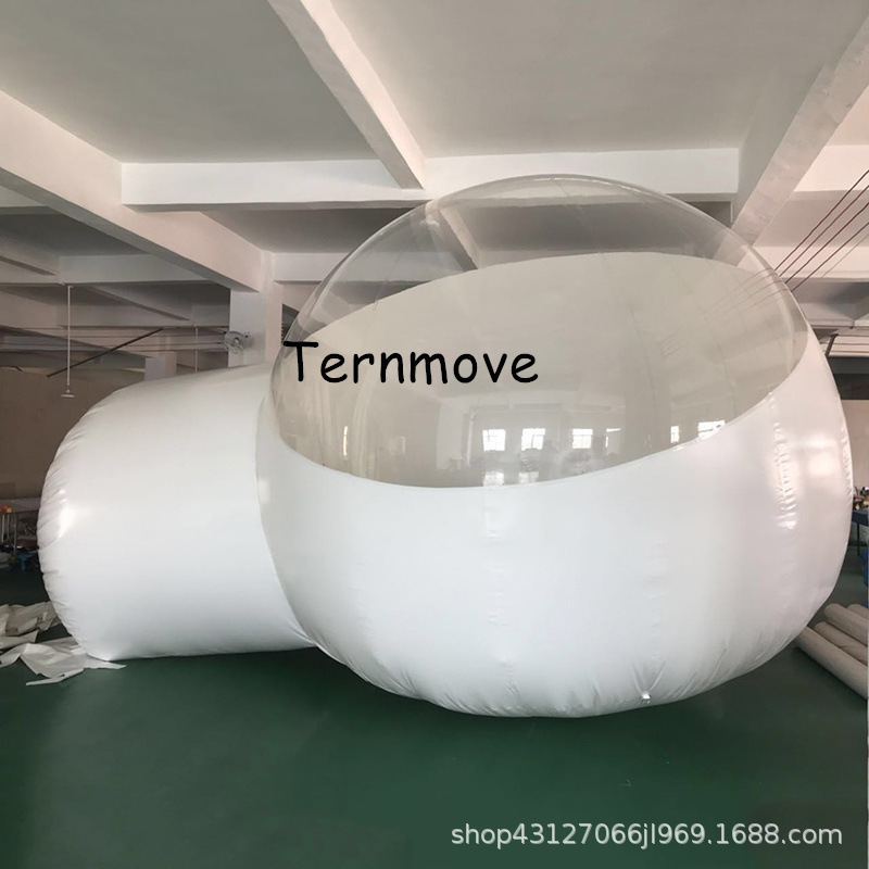 网红拍照充气泡泡屋白色半透明星空帐篷户外露营打卡网红民宿帐篷