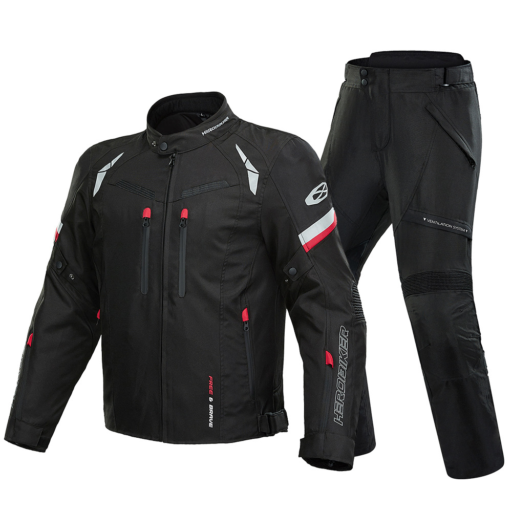 Ropa de motocicleta impermeable de cuatro estaciones desmontable locomotora anti-caída jinete protector ropa de carreras de malla de verano