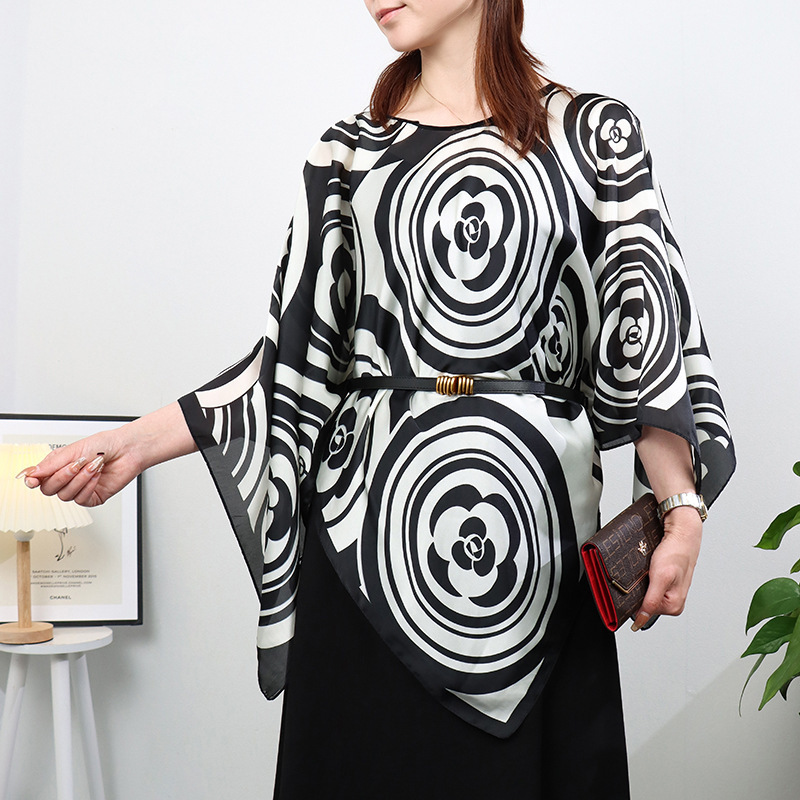 2023 New Style Imitation Silk Sun Protection Scarf Shawl for Women, Sun Protection Clothing for Summer, Large Size, Loose and Versatile