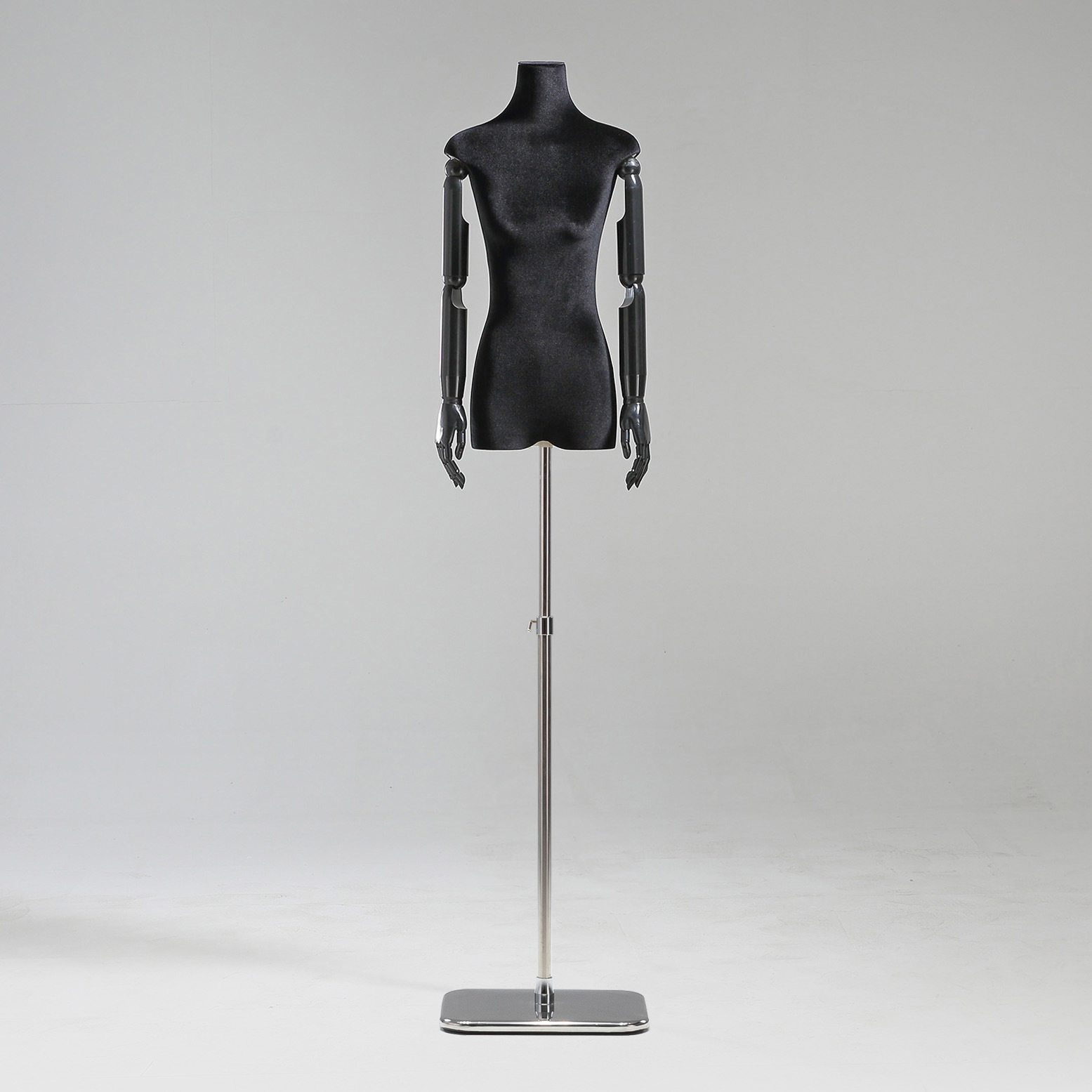 Modelo de tienda de ropa estante de exhibición de terciopelo pecho plano cuerpo plano ropa de mujer modelo de busto accesorios ventana estante modelo de plataforma image 25