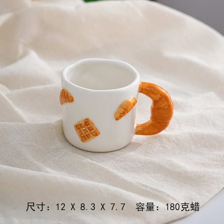 Suministro transfronterizo de nuevos patrones de frutas de cerámica aromática taza de cera dibujada a mano simple contenedor de velas frescas