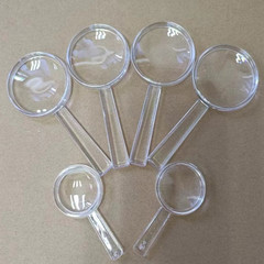 43MM Mini Handheld Magnifying Glass for Children, Adults, Portable, Smooth, Transparent Magnifying Glass, Student Small Gift