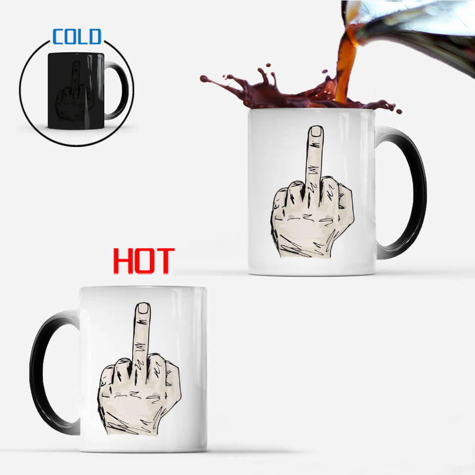 Taza de cerámica que cambia de color, popular en el mercado internacional, taza de café creativa para hombres y mujeres, taza de café para parejas, taza divertida para uso en la oficina y el hogar.