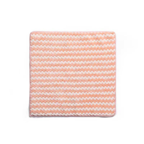 Dishwashing rag, kitchen non-stick scouring pad, coral velvet, lint-free, thickened table cleaning absorbent cloth wholesale