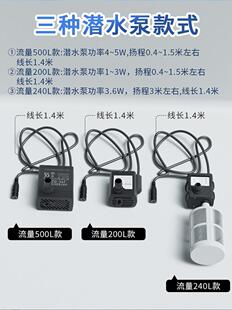 12V�͉�ˮ�ÿɽ�̫���ˮ��5W1.2�דP�̝�ˮ���~������ѭ�h��ˮ��
