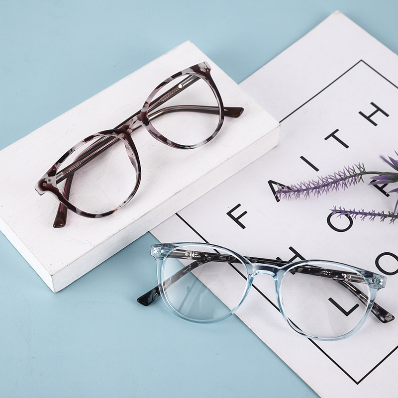 新款时尚平光镜韩版防蓝光变色眼镜架网红同款平光镜可配近视眼镜