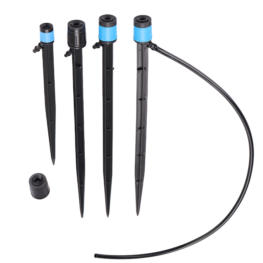 Cabeza de pulverización de inserción de manantial negro de cabeza grande de 28cm Cabeza de pulverización de riego en maceta de jardín de dispersión de círculo completo ajustable de 360 grados