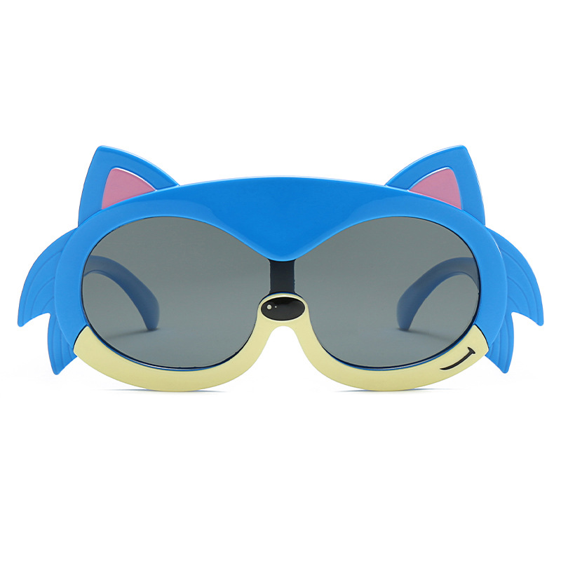 Gafas de protección UV de silicona de dibujos animados gafas de sol de los nuevos niños de fábrica al por mayor estilo lindo bebé gafas de sol mujeres