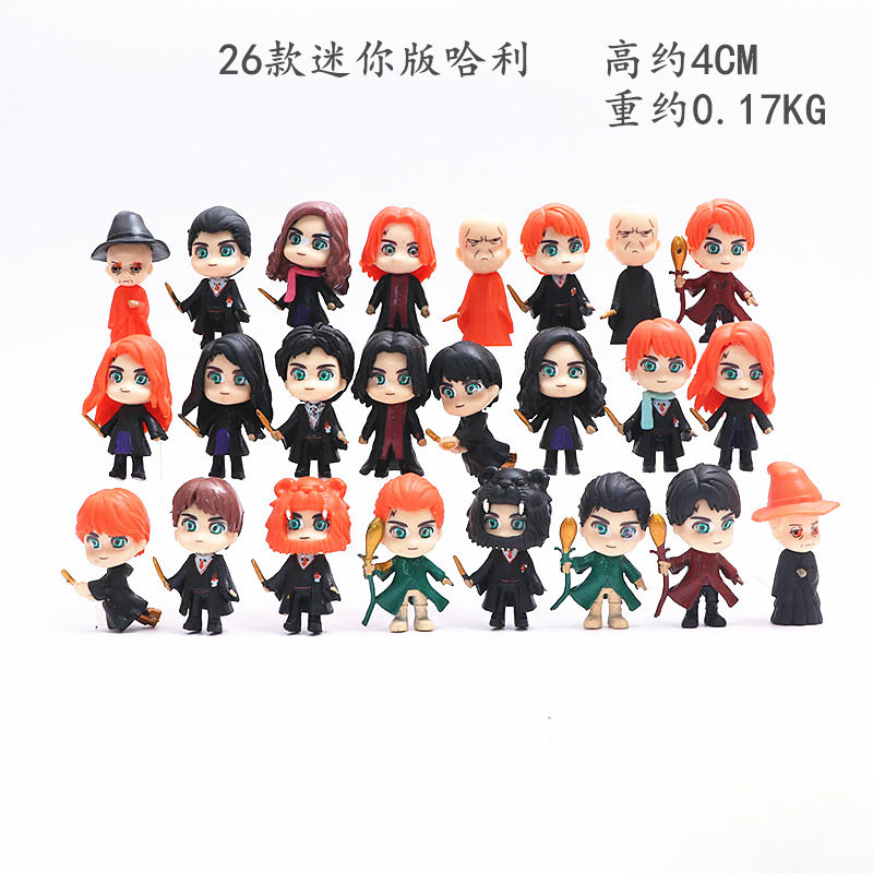 24 Mini Harry Potter Magic Ron Mage 26 Spider-Man Superman League Toy Doll Ornaments