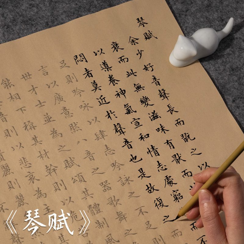 文征明小楷毛笔字帖琴赋真迹蝇头小楷临摹宣纸套装仿古初学者软笔