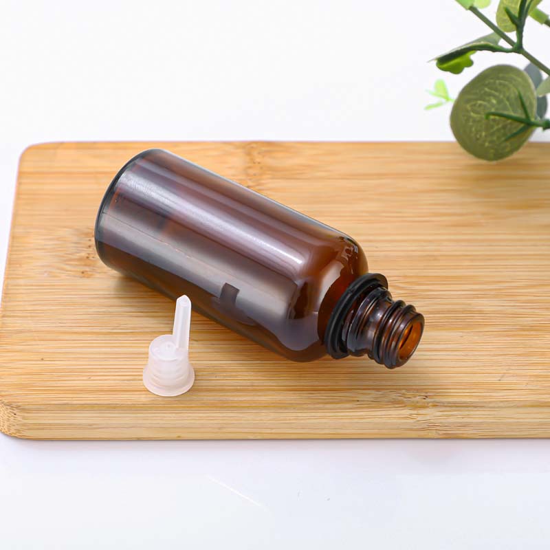 Cubierta antirrobo 10ml Brown botella de aceite esencial 20ml botella de vidrio 5ml botella cuentagotas perfume sub-embalaje botella de vidrio de aromaterapia