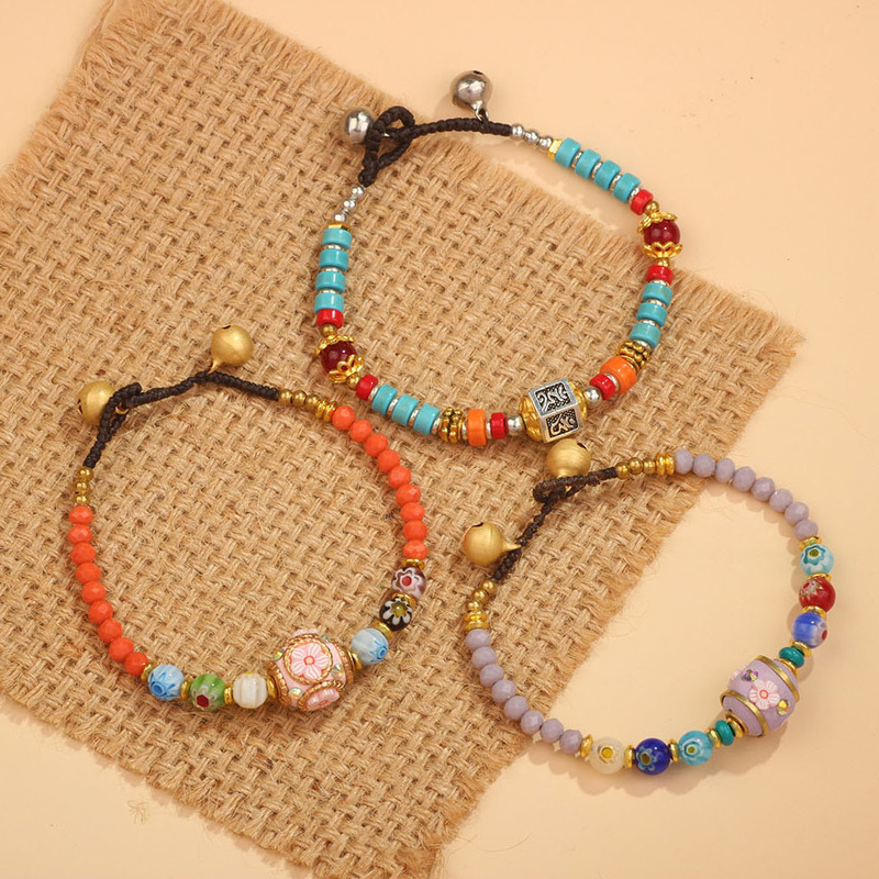 Fresh and Sweet Macaron Exquisite Bracelet Niche Design Women's Woven Color Japanese and Korean Simple Personality Hand Jewelry