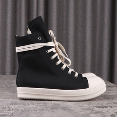 D122 thick-soled black canvas new canvas women's ro high-top shoes for men 2021 Korean version of the trend super hot spring and autumn style
