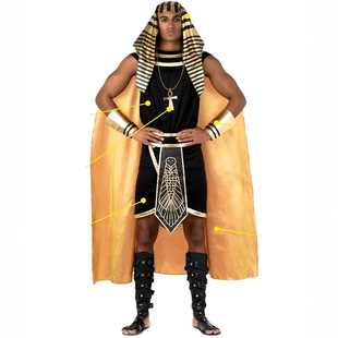 Halloween Pharaoh Costume Stage Performance Costume Festival Party Performance Egyptian Pharaoh Costume