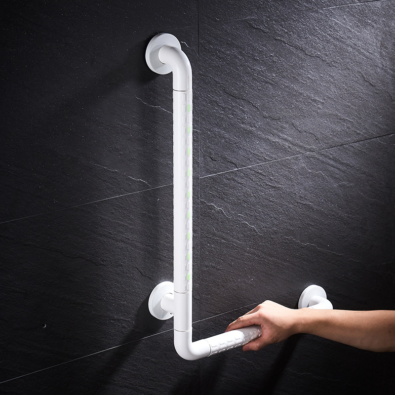 L-tipo de baño barandilla de seguridad barandilla inodoro ancianos discapacitados antideslizante sin barreras refuerzo rack