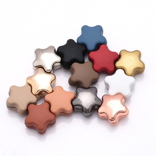 Cross-border colorful magnetic clip headscarf scarf strong invisible fixed silk tie clip shawl collar prevent slipping magnetic fastener