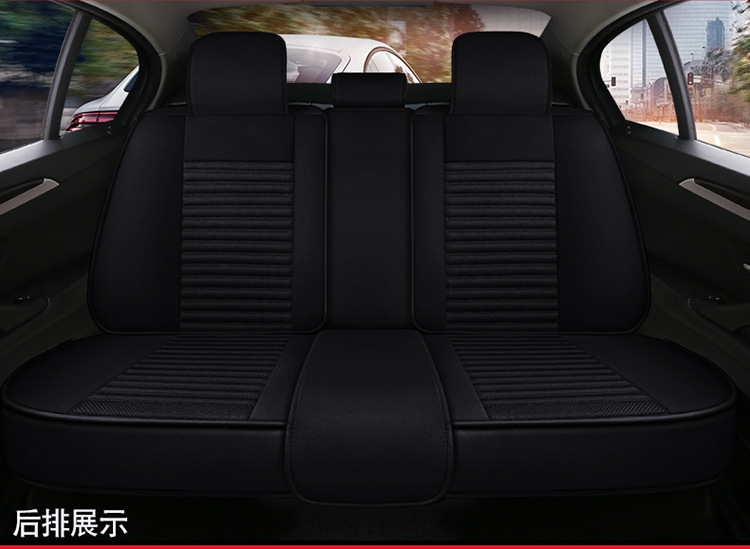 Factory Direct Sales Breathable Linen All-Season Wear-Resistant and Dirt-Resistant Fully Enclosed Car Seat Cushion Car Seat Cover