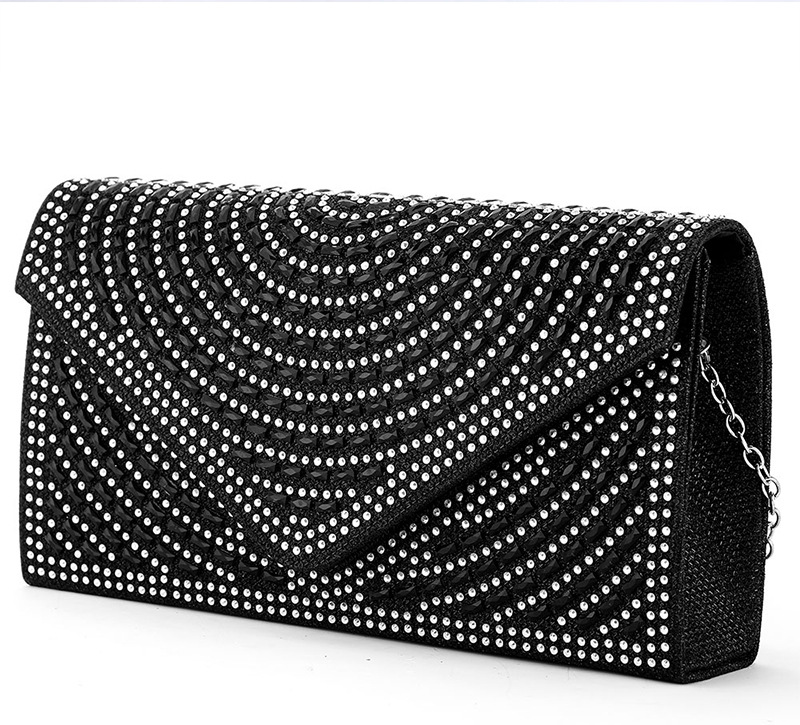 Women's Medium Polyester Solid Color Basic Square Flip Cover Evening Bag display picture 1