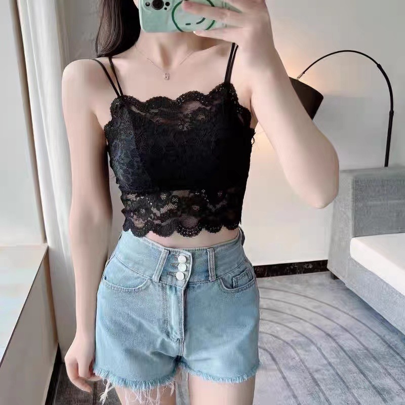 Off-Shoulder Lace Camisole Top Spring/Summer New Strapless Inner Wear Breathable Latex Pad Base Beauty Back Off-Shoulder Lace Camisole Top Spring/Summer New Strapless Inner Wear Breathable Latex Pad Base Beauty Back