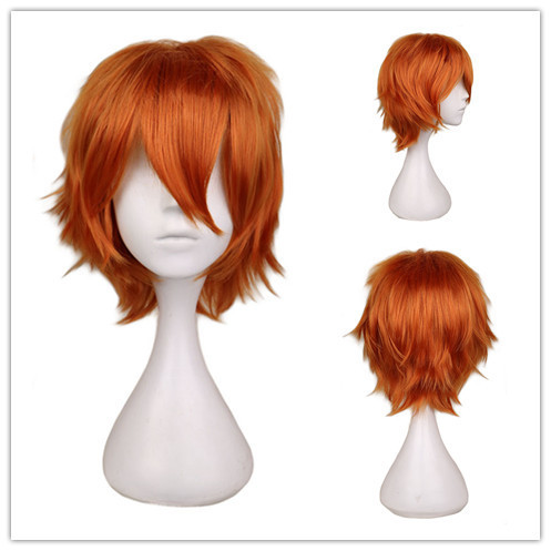 Cross-Border European and American Cosplay Anime Wig Universal Color Harajuku Anti-Curling Men's Short Hair Anti-Curling Style - photo 13