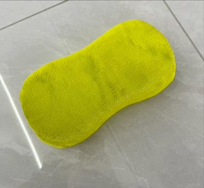 Car cleaning tools — Scratch-Free Car Wash Sponge Block - full-polyester-green-double-sided-coral-velvet-8-shaped-sponge-block-23115cm