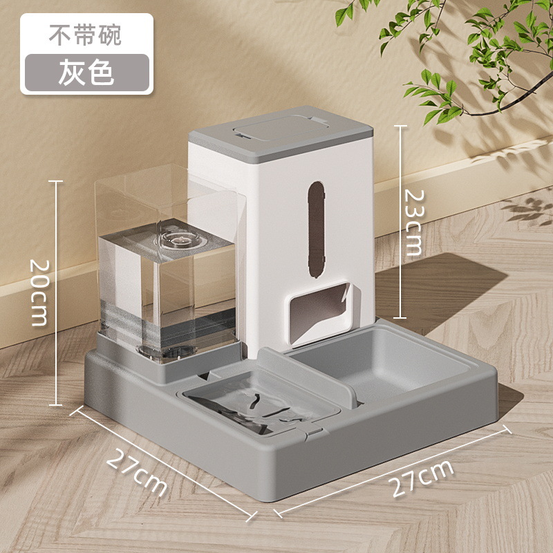 Tazón de gato tazón de comida para gatos Alimentador automático perro tazón doble tazón gato agua potable gato integrado Tazón de arroz Suministros para mascotas