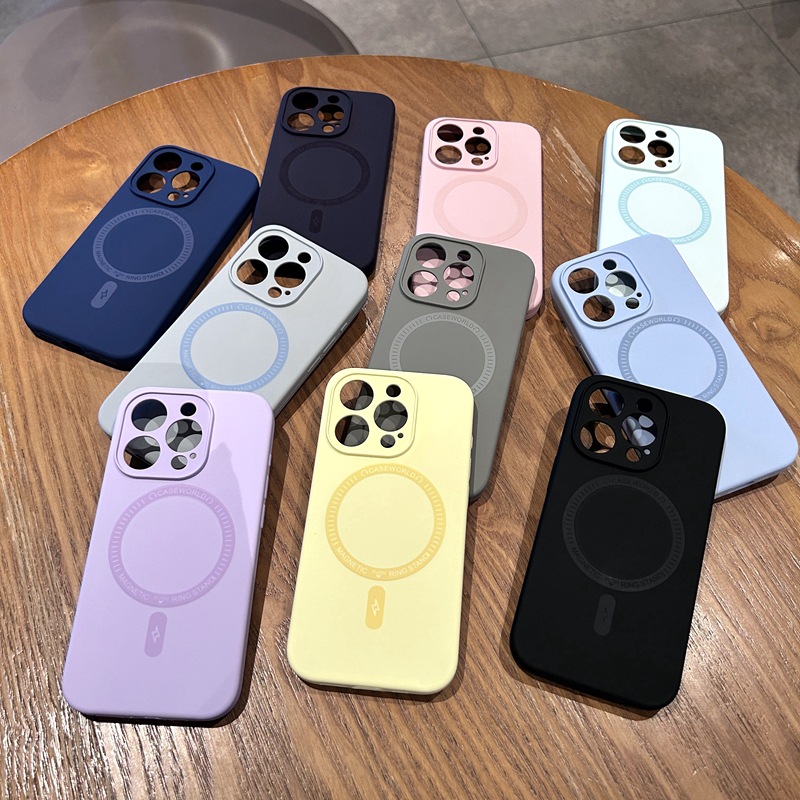 Cloud-Sensing Magnetic Liquid Is Suitable for iPhone 16 Mobile Phone Case 17Promax Silicone Case 14Pro Protective Case Soft