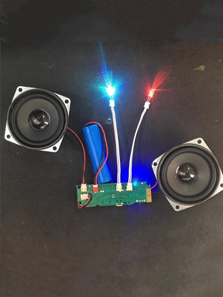 diy蓝牙音箱彩灯发光3.7v汇总音响电路板 蓝牙接收器功放板模块板