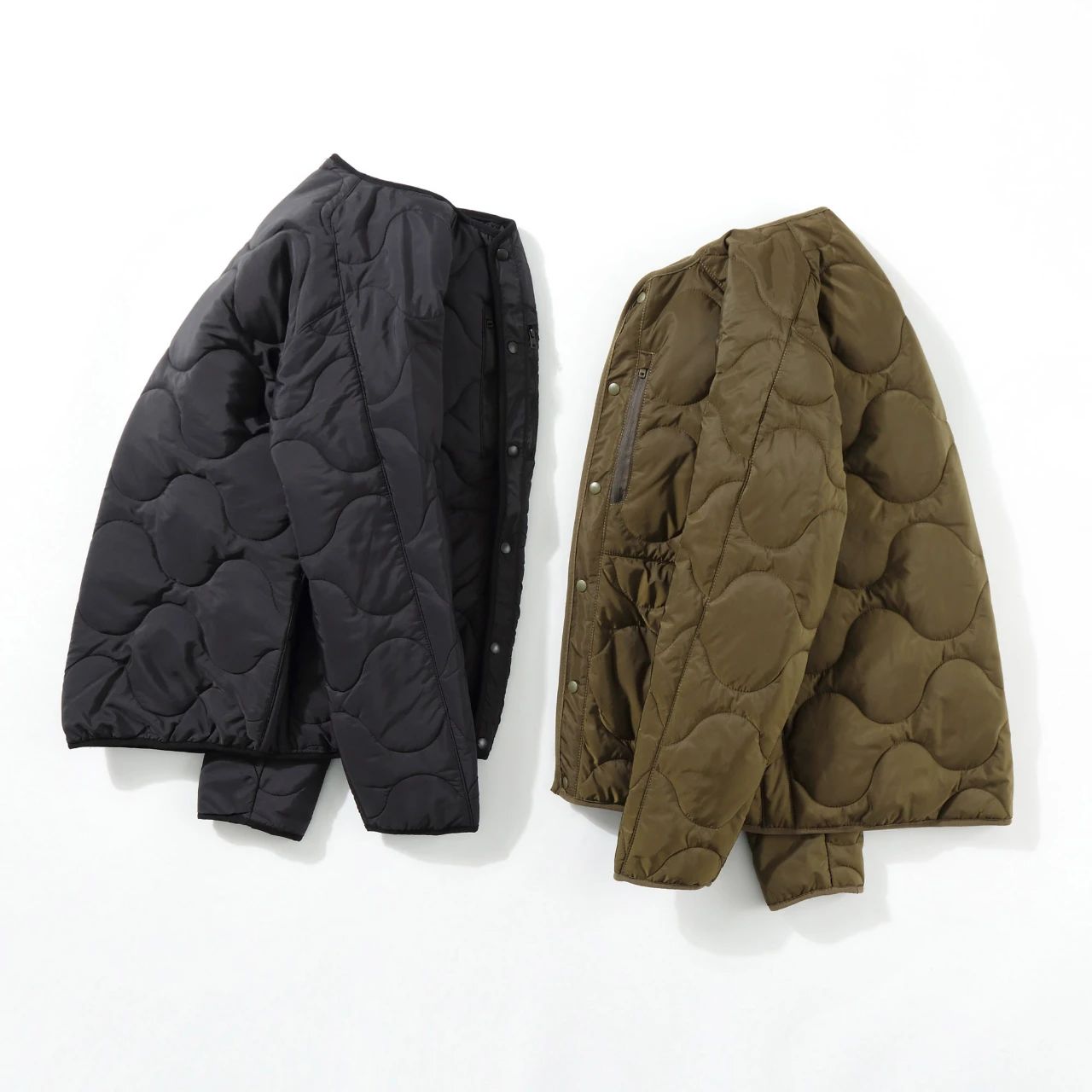 Long-awaited light luxury, thousand yuan level, autumn and winter couple's men's outdoor quilted cotton jacket with wavy stitching, casual cotton clothing