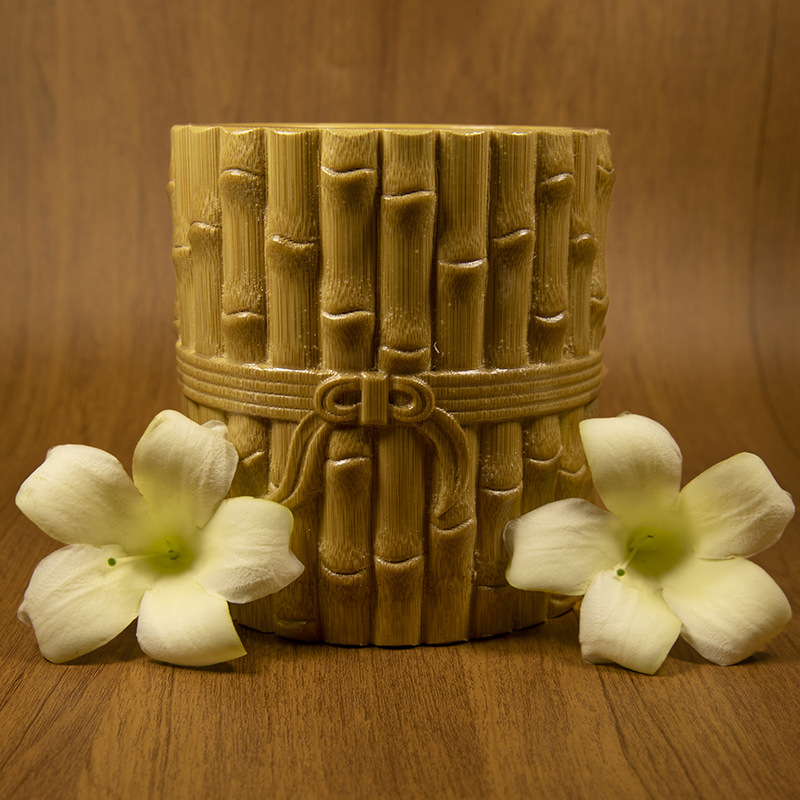 안심 대나무 펜 용기