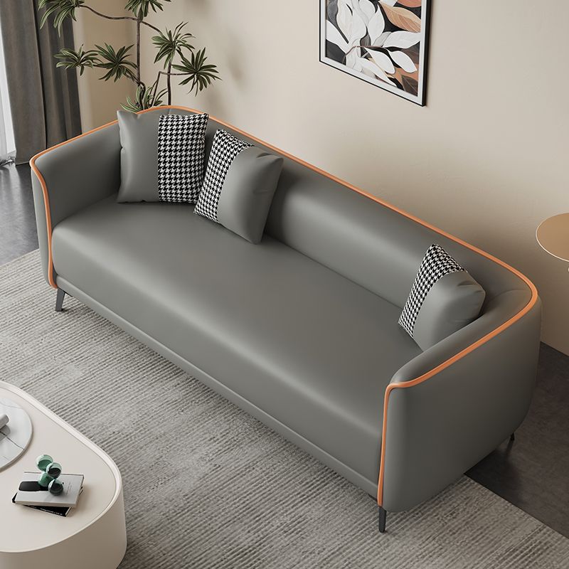 Sofa for Small Apartments, Rental Apartments, Office Rest Areas, Reception Areas, Straight-Row Simple Double Sofa for Living Room