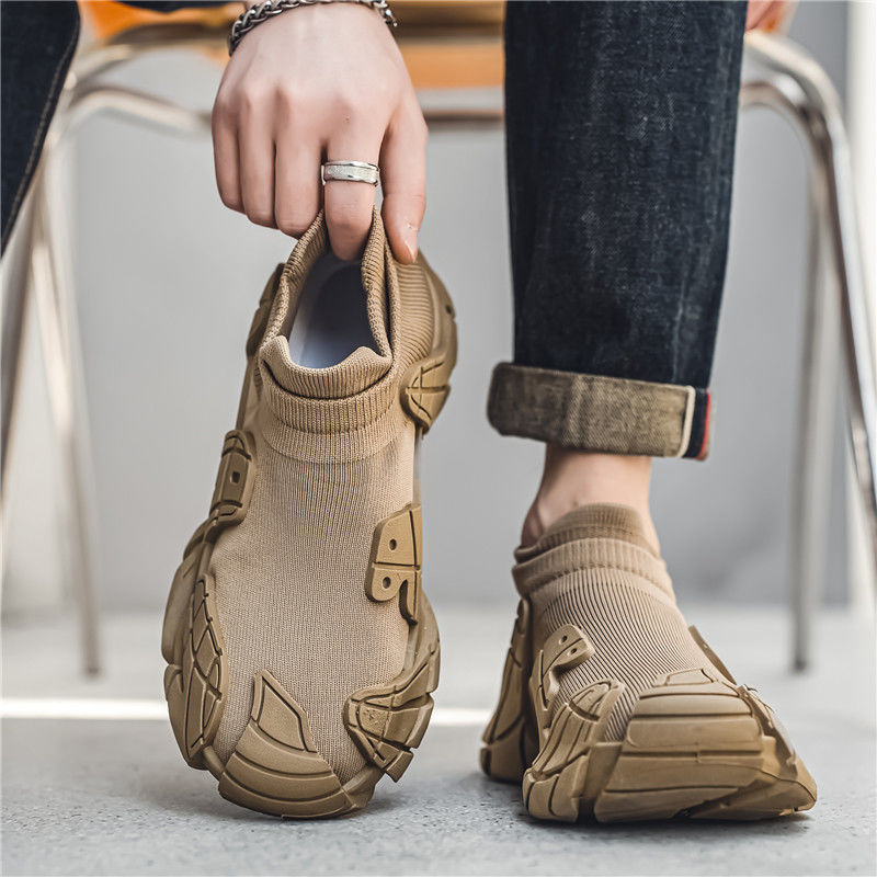 Sock 2024 summer hiking new sports soft soled casual large-sized men's shoes, lightweight and breathable pedals_voghion.com