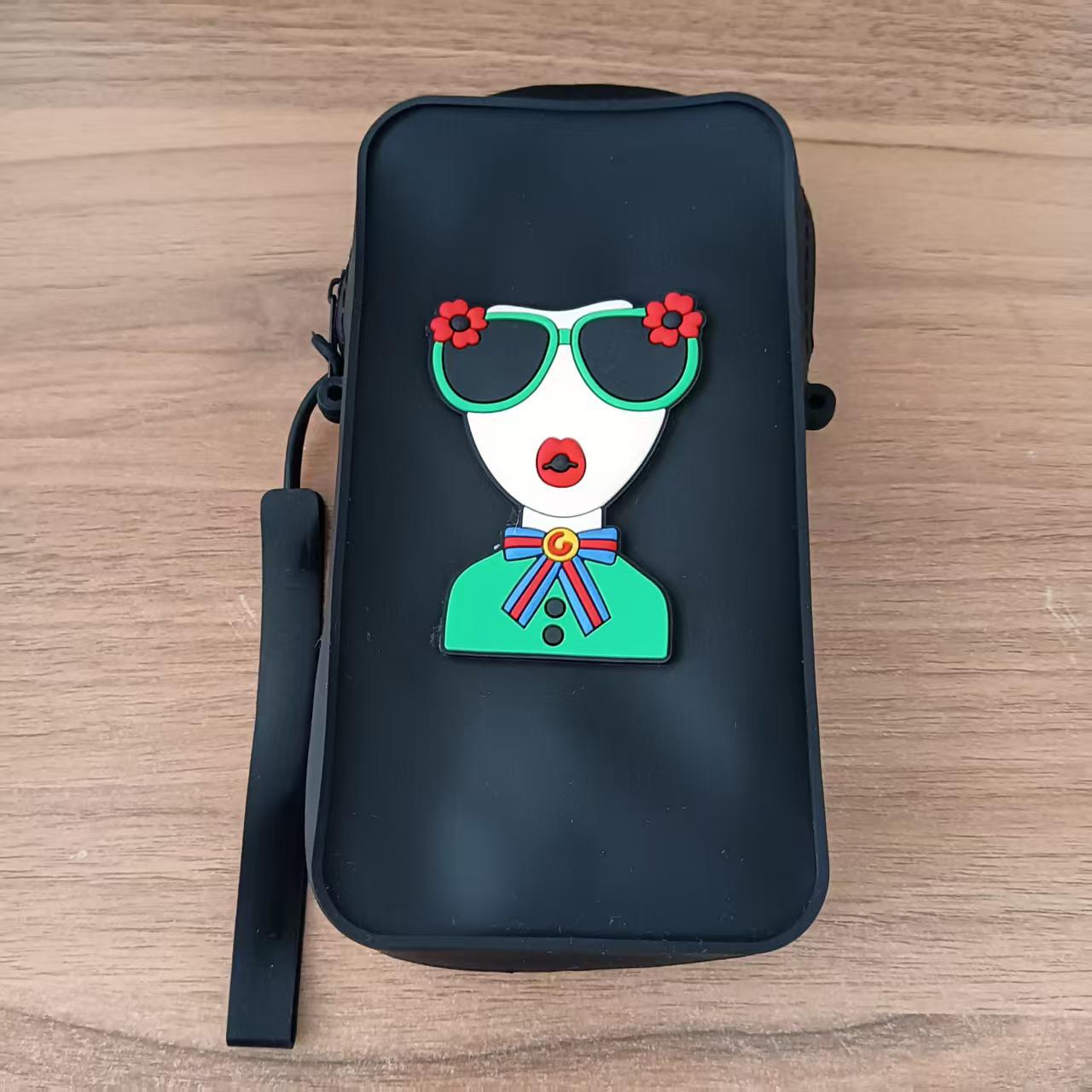 Silikon-Handytasche, Cartoon-Umhängetasche, tragbare Geldbörse, niedliche Mini-Schultertasche für Schülerinnen, Stress-Relief-Bubble-Tasche