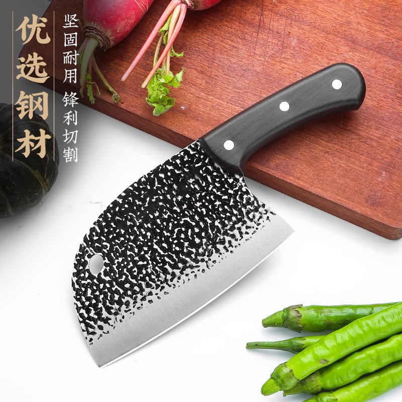 龍泉包丁 家庭用包丁 キッチン鍛造包丁 切断・斬り両用包丁 丸頭鋭利骨切り包丁 業務用魚切り包丁|undefined