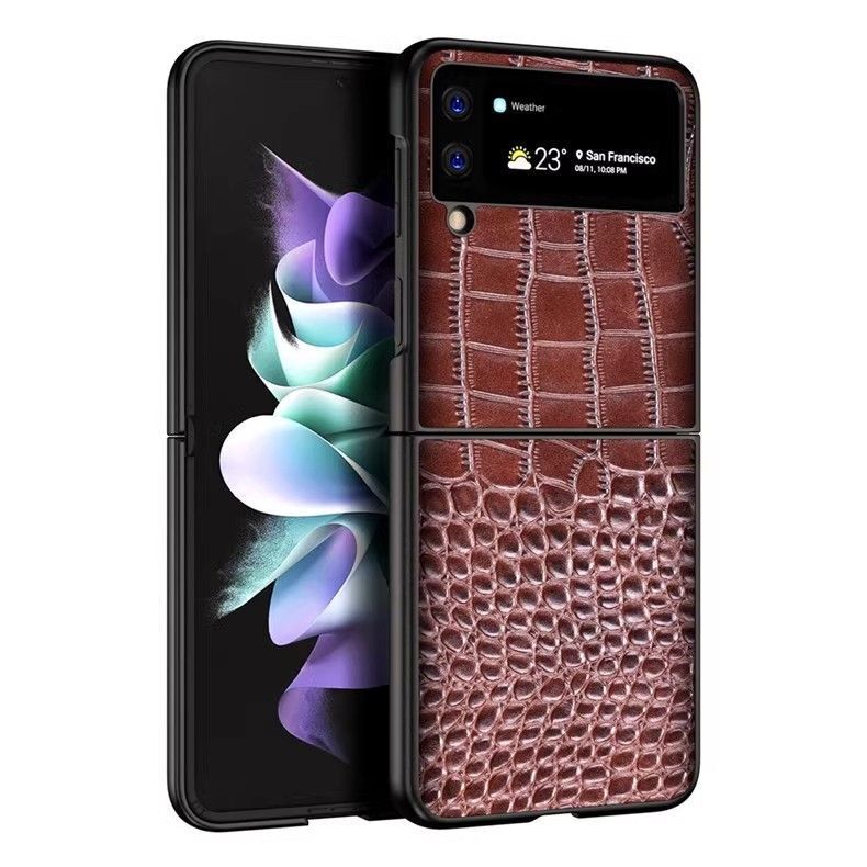 Pi Hao for Samsung Galaxy Z Fold5 Flip4 3 2 Mobile Phone Case Small Crocodile Pattern W24 23 22