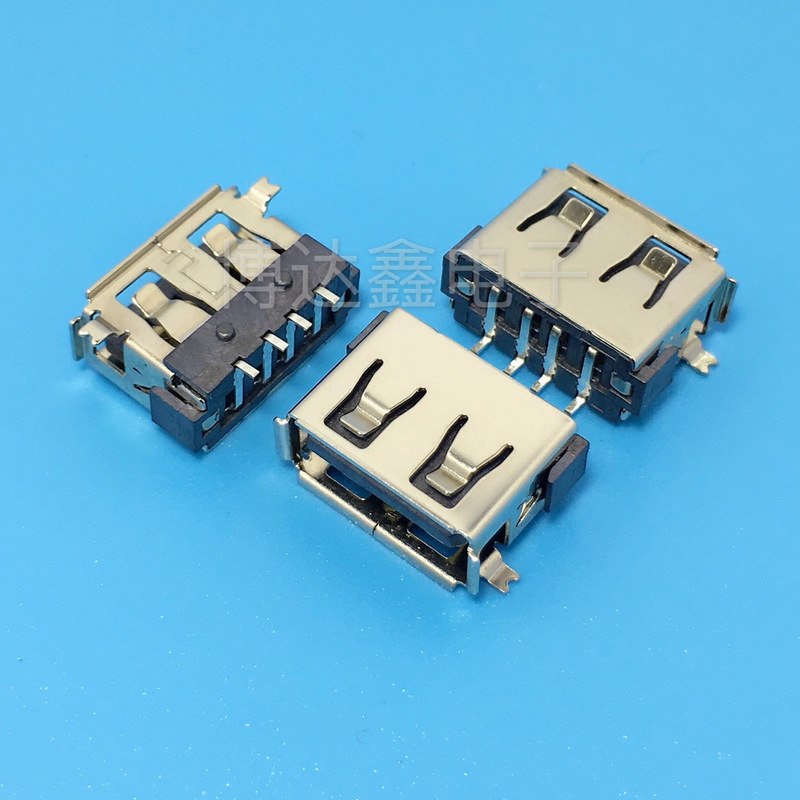 USB Female Socket Short Body 10.0 Full Pad Height 6.3mm Front 2P Pad Rear 4P Pad Roll Mouth/Flat Mouth Connector Socket USB Female Socket Short Body 10.0 Full Pad Height 6.3mm Front 2P Pad Rear 4P Pad Roll Mouth/Flat Mouth Connector Socket