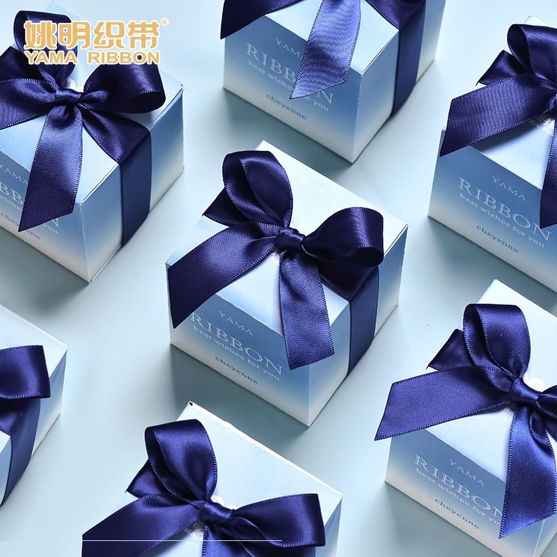 Yao Ming serie azul de cinta de poliéster de doble cara de cinta de cinta 22mm bobina de cinta de nudo