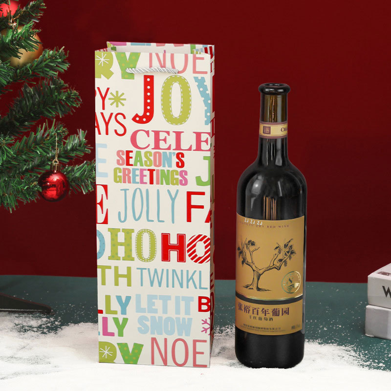 ワインバッグは手提げ袋だけを入れて、新しいクリスマスワインのギフトバッグはワインバッグのシングルボトルのワイン紙袋が高級です。|undefined