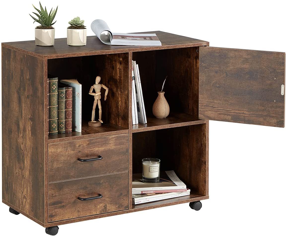 现代创意床边收纳书柜简约时尚北欧风方便组装抽屉隔层方格子柜