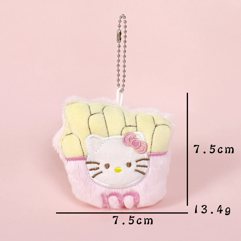 Плюшевая подвеска Hello Kitty, мультяшный брелок для сумки, 5×3×7 см, 9 г