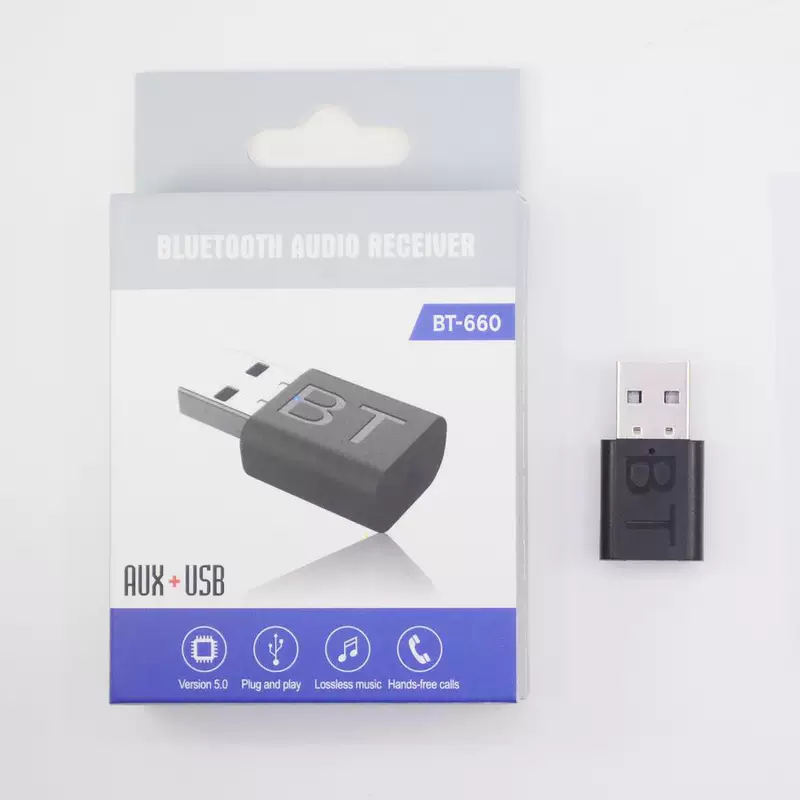 Горячий продаж USB 5.0 Bluetooth адаптер 3.5 мм беспроводные колонки AUX аудиоприемник передающий преобразователь мини