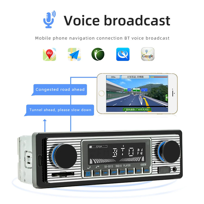 12V Car Navigation and Car Finder Bluetooth Call Player Car Mp3 USB Card Multi-Function Fm Radio
