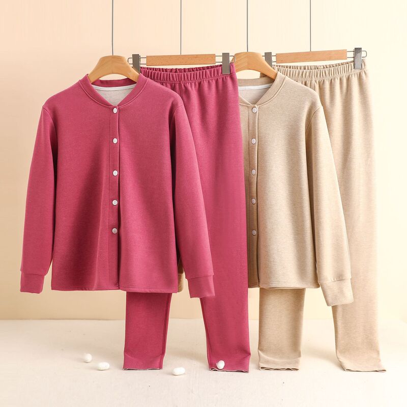 Y Encrypted Pajamas Women's Casual suit Elegant Small Lapel Cardigan Underwear Solid Color Soft Wool Silk Home Y Encrypted Pajamas Women's Casual suit Elegant Small Lapel Cardigan Underwear Solid Color Soft Wool Silk Home