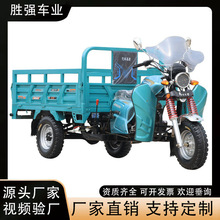货运金狮三轮摩托车燃汽油正自卸发动机农用水冷翻斗载重王三轮车