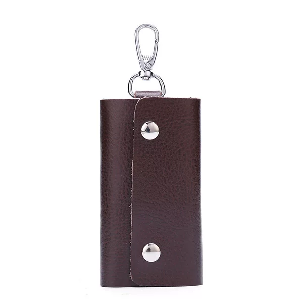 Creative Large Capacity Keychain Japanese and Korean-style Portable Cowhide Car Key Bag Enterprise Gift Shopping Mall Event Return