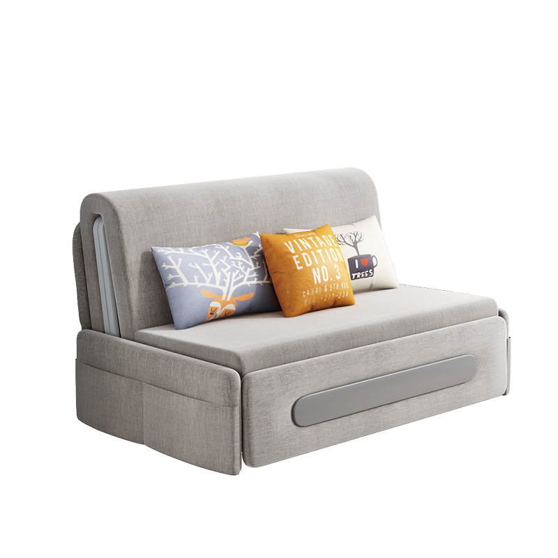 Sofá cama sofá plegable sala de estar almacenamiento multifuncional una sola persona retráctil push-pull doble balcón pequeño doble uso