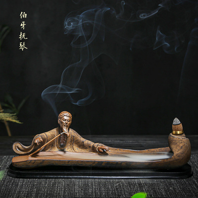 Concert Savory Backflow Incense burner ceramics technology Tea ceremony Incense Vaporizer Home Furnishing ornament Buddhist mood Decoration