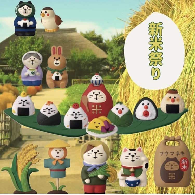 Japanese-Style Zakka Food Toy DIY New Rice Trendy Straw Man Decoration Photography Props Miniature Resin Small Ornaments